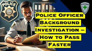 Police Officer Background Investigation - How to Pass Faster