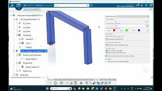 Tutorial 1, Modal Analysis of a Shear Frame Structure Beam B31 and Lumped MassTransition from ABAQUS