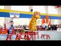 中职组男子传统南狮 长板凳醒狮考试 醒狮文化 南狮 舞獅 liondance