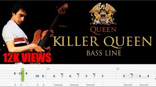 Queen - Killer Queen (Bass Line Tabs) By John Deacon