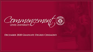 December 2020 Graduate Degree Ceremony