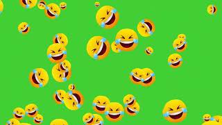 Face with Tears of Joy Emoji 😂 | Green Screen | HD | ROYALTY FREE