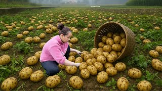 Harvest 1000+ Giant Potatoes and Sell Them at the Market, How to Preserve Potatoes, Cooking