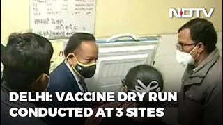 Health Minister Inspects Covid Vaccine Dry Run Preparations
