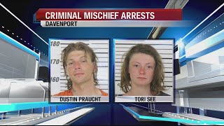 Criminal mischief arrests in Davenport