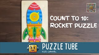 🚀 Count to 10: Rocket Puzzle! | Preschool Puzzle Fun 🚀