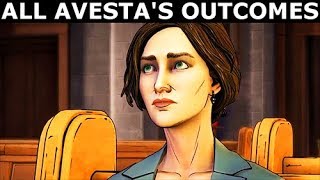 All Avesta's Endings \u0026 All Final Outcomes - BATMAN Season 2 The Enemy Within Episode 5