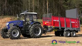 Farmtrac 9120 DTn oraz Rozrzutnik N267 Metal-Fach