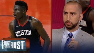 Nick and Cris on reports Clint Capela turned down contract from Houston | NBA | FIRST THINGS FIRST