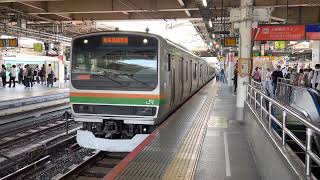 上野東京ラインE231系1000番台横コツK-21編成　上野駅発車