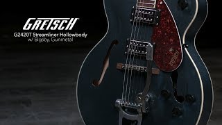 Gretsch G2420T Streamliner Hollowbody w/ Bigsby, Gunmetal | Gear4music demo