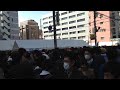 2016年ストフェス、堺筋の歩行者天国からオタロードに流れてきた群衆にパトカー進入光景