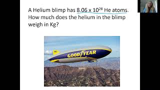 IGC Ch 3.7 Blimp Question using Avogadro's Number