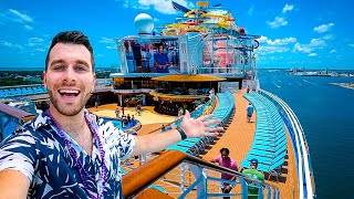 Boarding Carnival’s BRAND NEW Mardi Gras Cruise Ship | Riding The FIRST Roller Coaster On A Cruise!