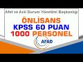 KPSS 60 Puanla 1000 Personel Alımı - Afet ve Acil Durum Yönetimi Başkanlığında 457 4B