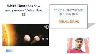 Which planet has how many moons? Saturn has 82.