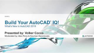 Webinar: What's New in AutoCAD 2019