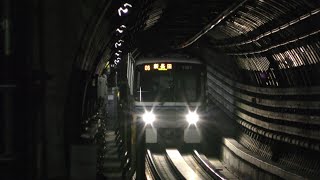 【4K/電車が出てくる穴】ハーバーランド駅 神戸市営地下鉄 海岸線 2020.4.16