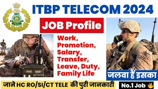 ITBP Telecom New Vacancy 2024, HC RO Job Profile and selection process 2024 #itbptelecom