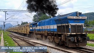 05504 Mairabari - Guwahati Kolongpar Passenger Special hauled by NGC WDP-4 20049 | NFR