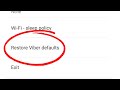 How to Reset Viber || Viber Setting