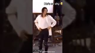 Michael Jackson Is So Shy 😂💗 #Shorts #MichaelJackson #BlackOrWhite