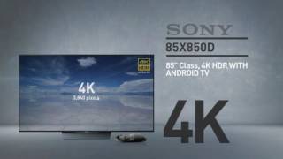 SONY 85X850D 4K HDR with Android TV XBR X850D Series // Full Specs Review