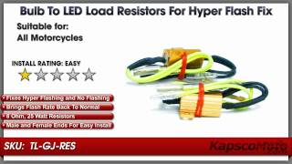 Turn Signal Hyper Flash Fix / No Flashing Fix - Bulb to LED Load Resistors