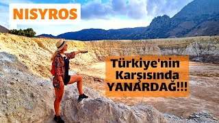 Ege'de Aktif YANARDAĞ İçinde Yürüdük! - Volkanik Yunan Adası NISYROS (İncirli Ada)