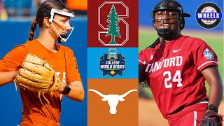 #8 Stanford vs #1 Texas | WCWS Opening Round | 2024 College Softball Highlights