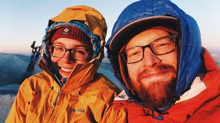 Watching the sunrise at the top of Mt. Whitney (14,494 feet) (Episode 10 of our PCT thru hike)