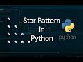 Printing Patterns in Python | Print stars '*' in Right Angled Triangle Shape | Star Patterns