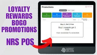 NRS POS - Loyalty Rewards & BOGO Promotions Tutorial