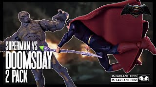 McFarlane Toys DC Multiverse Batman V Superman Superman Vs Doomsday Set | @TheReviewSpot