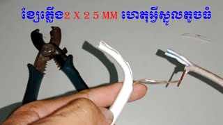 ខ្សែភ្លើង2 x 2 5 mm ហេតុអ្វីស្នូលតូចធំ |ណយ ដាលីន