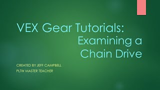 VEX Gear Tutorials - Examining a Chain Drive