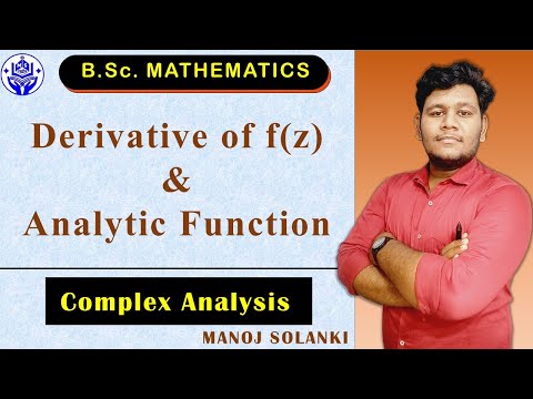 Derivative Of Complex Function | Analytic Function || Complex Analysis ...