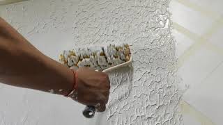 Creative texture design using zinc powder \u0026 wall putty