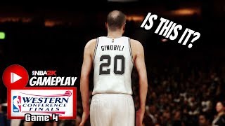 Manu Ginobili Full Highlights vs Warriors (2017 Playoffs WCF Game 4) Final Game? NBA 2K17