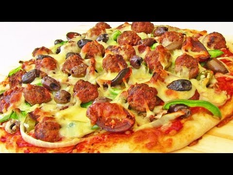 Meatball And Chorizo Pizza Recipe Meatball And Chorizo Pizza Recipe