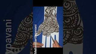 Easy simple mehndi design #365 days challenge #day 14#hennadesignsforbeginnersstepbystep