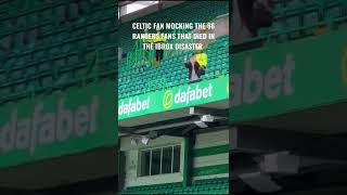 A Celtic fan mocking the victims of the Ibrox disaster.