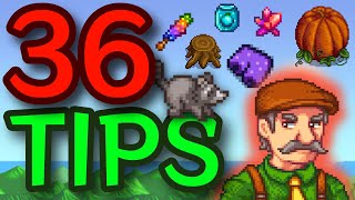 36 PRO Tips & Tricks for Stardew Valley! (1.6)