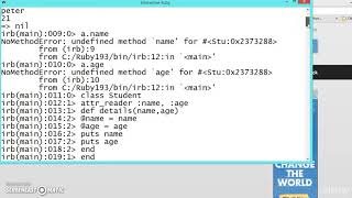 126 Learn python and ruby programming:- Accessing attributes