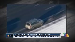 agente fuera de peligro tras ser atropellado por delincuente durante persecucion 031214