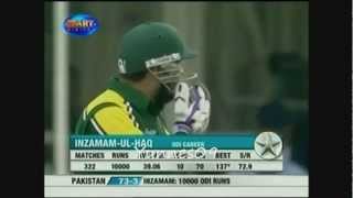 Inzamam ul haq scores 10.000 ODI runs