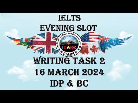 16 March 2024, IELTS Exam, Writing Task 2, Evening Slot, INDIA - IELTS ...