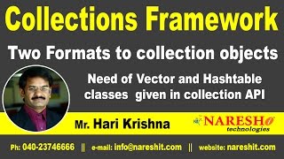 Two Formats to collection objects | Core Java Tutorial | Mr. Hari Krishna