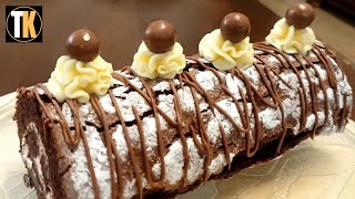 chocolate roulade | swiss roll | jelly roll | cream roll | swiss log | rolled sponge cake | roulade