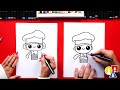 how to draw a kid chef